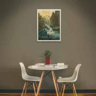 Mount Rainer National Park: Streamside Meditation - Wood & Metal Wall Art Wood & Metal Wall Art Anderson Design Group