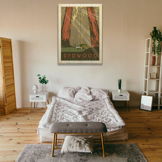Redwood National Park: Sunrise Sequoias - Wood & Metal Wall Art Wood & Metal Wall Art Anderson Design Group