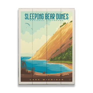 Sleeping Bear Dunes - Wood & Metal Wall Art Wood & Metal Wall Art Anderson Design Group