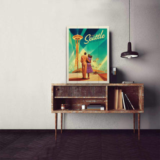 Seattle: Space Needle - Wood & Metal Wall Art Wood & Metal Wall Art Anderson Design Group