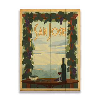 San Jose Vineyard: Generic - Wood & Metal Wall Art Wood & Metal Wall Art Anderson Design Group Wood 9" x 12"