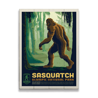 Sasquatch: Olympic Guardian - Wood & Metal Wall Art Wood & Metal Wall Art Anderson Design Group