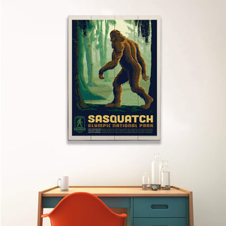 Sasquatch: Olympic Guardian - Wood & Metal Wall Art Wood & Metal Wall Art Anderson Design Group