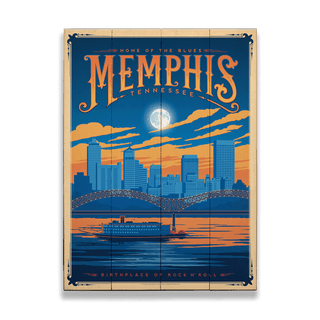 Memphis: Home of the Blues - Wood & Metal Wall Art Wood & Metal Wall Art Anderson Design Group