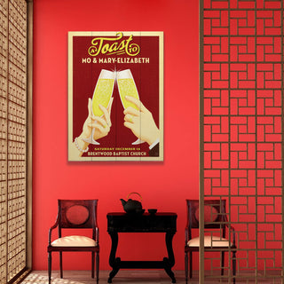 Toast to Celebration - Wood & Metal Wall Art Wood & Metal Wall Art Anderson Design Group