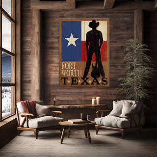 Fort Worth, Texas - Wood & Metal Wall Art Wood & Metal Wall Art Anderson Design Group