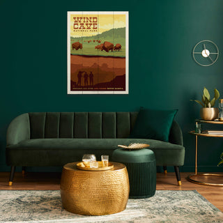 Wind Cave National Park - Wood & Metal Wall Art Wood & Metal Wall Art Anderson Design Group