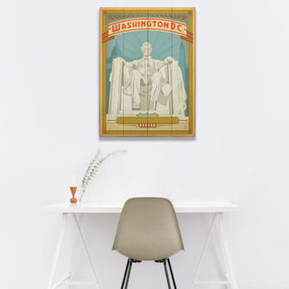 Washington D.C. Lincoln Memorial - Wood & Metal Wall Art Wood & Metal Wall Art Anderson Design Group