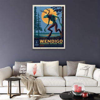 Wendigo: Whisper of the Winter Woods - Wood & Metal Wall Art Wood & Metal Wall Art Anderson Design Group
