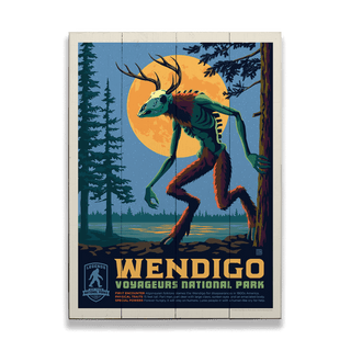 Wendigo: Whisper of the Winter Woods - Wood & Metal Wall Art Wood & Metal Wall Art Anderson Design Group