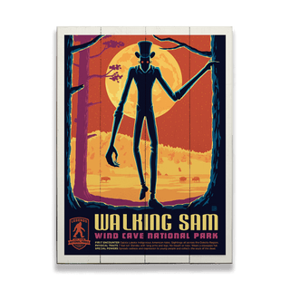 Walking Sam: The Sentinel of Sadness - Wood & Metal Wall Art Wood & Metal Wall Art Anderson Design Group