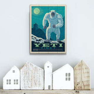Yeti: The Snowbound Sentinel - Wood & Metal Wall Art Wood & Metal Wall Art Anderson Design Group