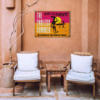 The Endless Summer: San Clemente - Wood & Metal Wall Art Wood & Metal Wall Art Bruce Brown Films