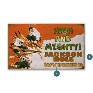 High and Mighty! - Wood & Metal Wall Art Wood & Metal Wall Art Curtis Publishing Wood 8" x 14"