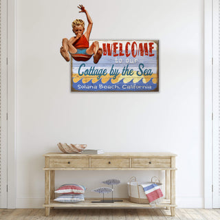 A Boy's Jump for Joy: Blonde - Wall Decor Shaped Wall Art Meissenburg Designs