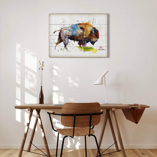Full Spectrum Bison - Wood & Metal Wall Art Wood & Metal Wall Art Dean Crouser
