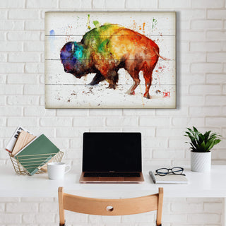 Buffalo Loco - Wood & Metal Wall Art Wood & Metal Wall Art Dean Crouser