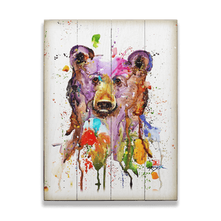Crazy Bear - Wood & Metal Wall Art Wood & Metal Wall Art Dean Crouser Wood 9" x 12"