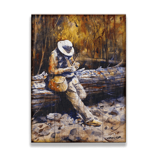 Decisions of a Fly Fisherman - Wood & Metal Wall Art Wood & Metal Wall Art Dean Crouser Wood 9" x 12"