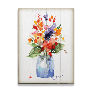 Flower Vase - Wood & Metal Wall Art Wood & Metal Wall Art Dean Crouser Wood 9" x 12"