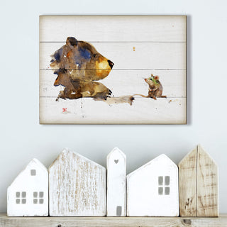 Unexpected Friendship - Wood & Metal Wall Art Wood & Metal Wall Art Dean Crouser