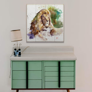 The Lion and the Lamb - Wood & Metal Wall Art Wood & Metal Wall Art Dean Crouser