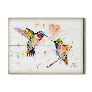 Lovebirds - Wood & Metal Wall Art Wood & Metal Wall Art Dean Crouser Wood 12" x 9"