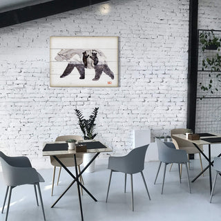 Mama Bear and Cubs - Wood & Metal Wall Art Wood & Metal Wall Art Dean Crouser