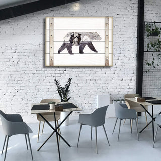 Mama Bear and Cubs - Wood Plank Wall Art Wood & Metal Wall Art Dean Crouser