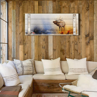 Morning Call - Wood Plank Wall Art Wood & Metal Wall Art Dean Crouser