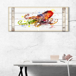 Octopus - Wood Plank Wall Art Wood & Metal Wall Art Dean Crouser