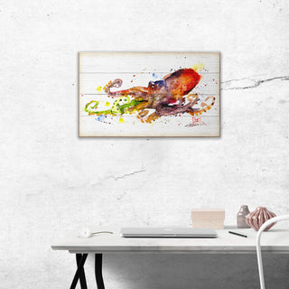 Octopus in Motion - Wood & Metal Wall Art Wood & Metal Wall Art Dean Crouser