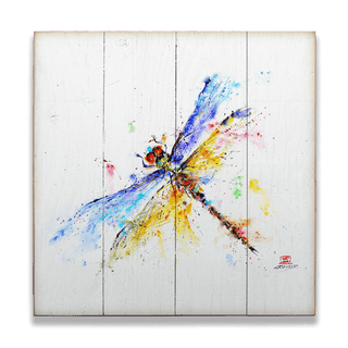 Pond Dragonfly - Wood & Metal Wall Art Wood & Metal Wall Art Dean Crouser Wood 10.5" x 10.5"