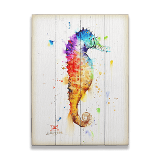 Seahorse - Wood & Metal Wall Art Wood & Metal Wall Art Dean Crouser Wood 9" x 12"