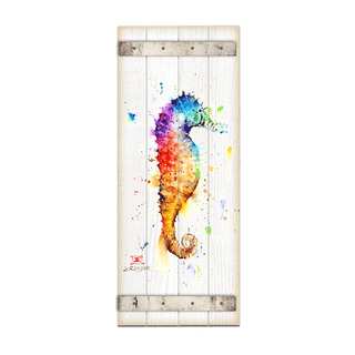Seahorse - Wood Plank Wall Art Wood & Metal Wall Art Dean Crouser