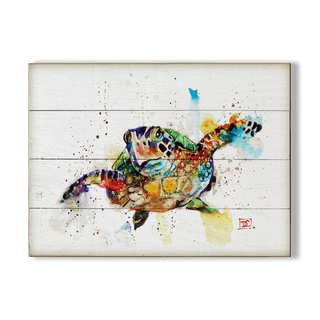 Sea Turtle - Wood & Metal Wall Art Wood & Metal Wall Art Dean Crouser Wood 12" x 9"