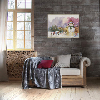 Snowman and Songbirds - Wood & Metal Wall Art Wood & Metal Wall Art Dean Crouser