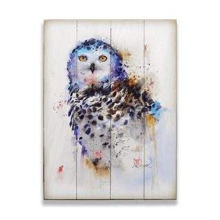 Snowy Owl - Wood & Metal Wall Art Wood & Metal Wall Art Dean Crouser Wood 9" x 12"