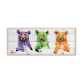 Three Bears - Wood & Metal Wall Art Wood & Metal Wall Art Dean Crouser Wood 16" x 7"