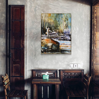 Fly Fishing on the Upper River - Wood & Metal Wall Art Wood & Metal Wall Art Dean Crouser