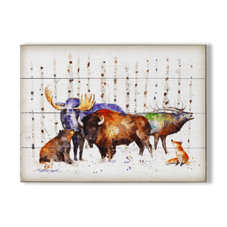 The Woodlands - Wood & Metal Wall Art Wood & Metal Wall Art Dean Crouser Wood 12" x 9"