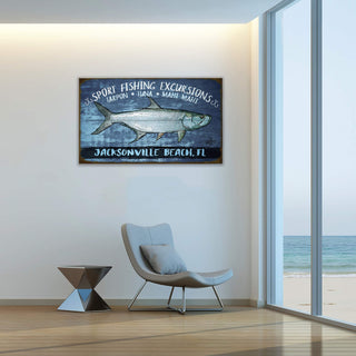 Sport Fishing Excursions - Wood & Metal Wall Art Wood & Metal Wall Art Ed Anderson
