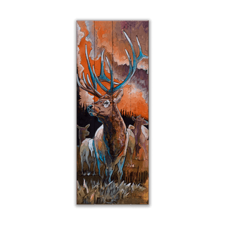 BHA Elk - Wood & Metal Wall Art Wood & Metal Wall Art Ed Anderson Wood 7" x 16"