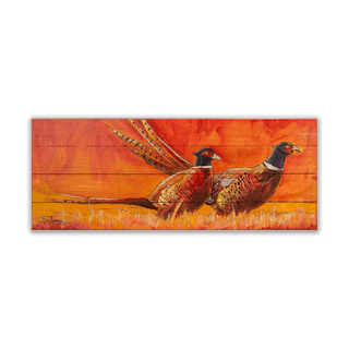 Radiant Roosters – Wood & Metal Wall Art Wood & Metal Wall Art Ed Anderson Wood 7" x 16"