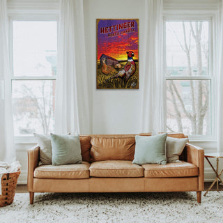 Pheasants at Sunset - Wood Plank Wall Art Wood & Metal Wall Art Ed Anderson