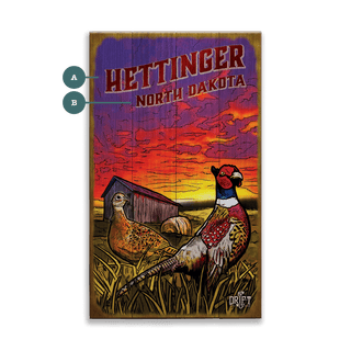 Pheasants at Sunset - Wood Plank Wall Art Wood & Metal Wall Art Ed Anderson