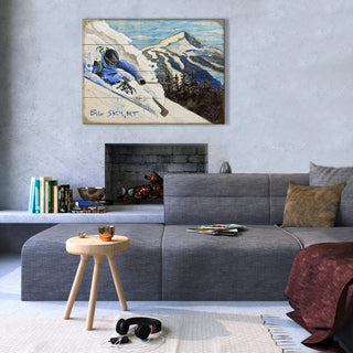 Ski the Dream in Big Sky - Wood & Metal Wall Art Wood & Metal Wall Art Ed Anderson