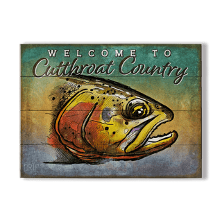 Cutthroat Head: Generic - Wood & Metal Wall Art Wood & Metal Wall Art Ed Anderson Wood 12" x 9"