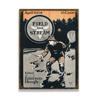Field & Stream Cover April 1904 - Wood & Metal Wall Art Wood & Metal Wall Art Field & Stream Wood 9" x 12"