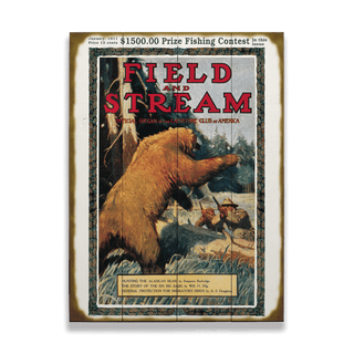 Field & Stream Cover January 1911 - Wood & Metal Wall Art Wood & Metal Wall Art Field & Stream Wood 9" x 12"